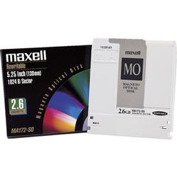 MAXELL 624010 2.6GB 1024B/S 5.25" REWRITABLE MAGNETO OPTICAL DISK 1PK